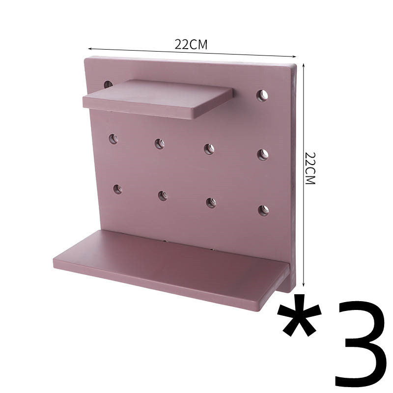 Household Plastic Hole Board Wall Shelves