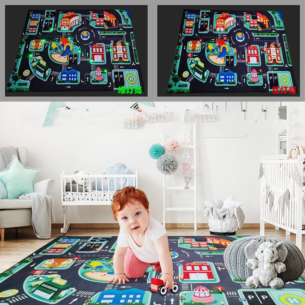 LED Lighter Rode Rugs For Kid