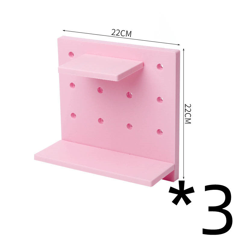 Household Plastic Hole Board Wall Shelves