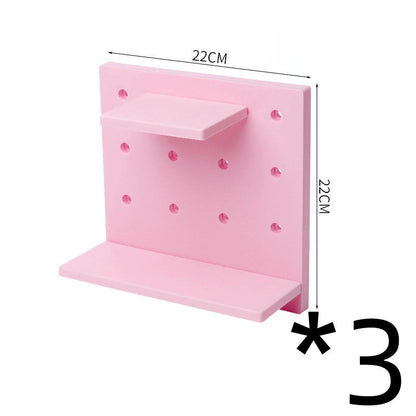 Household Plastic Hole Board Wall Shelves