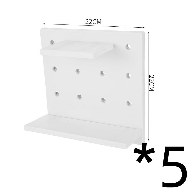 Household Plastic Hole Board Wall Shelves