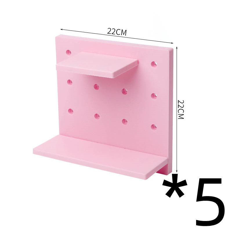 Household Plastic Hole Board Wall Shelves