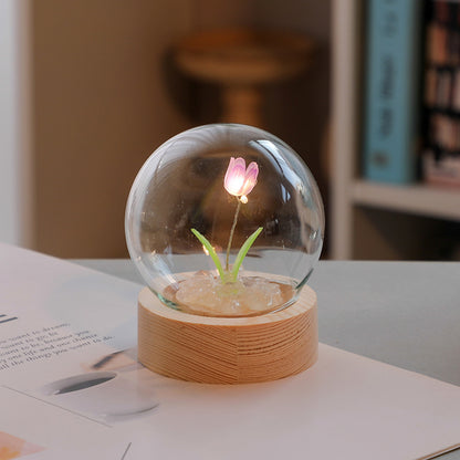 Artificial Tulip Flower Night Light Ornaments