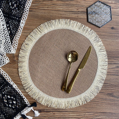 Handwoven Jute Tassel Place mats