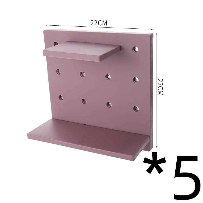 Household Plastic Hole Board Wall Shelves