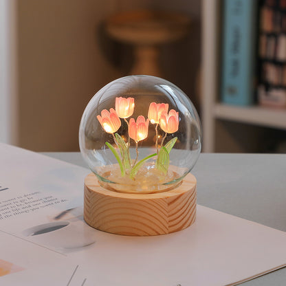 Artificial Tulip Flower Night Light Ornaments