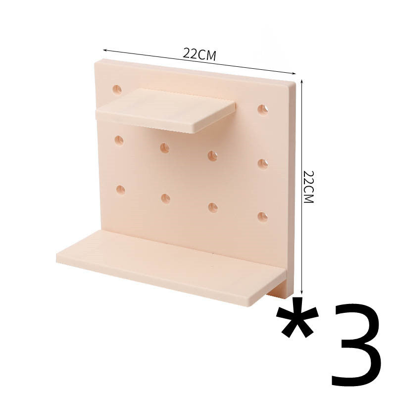 Household Plastic Hole Board Wall Shelves