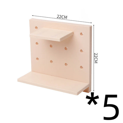 Household Plastic Hole Board Wall Shelves