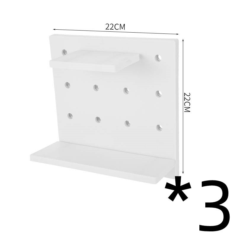 Household Plastic Hole Board Wall Shelves